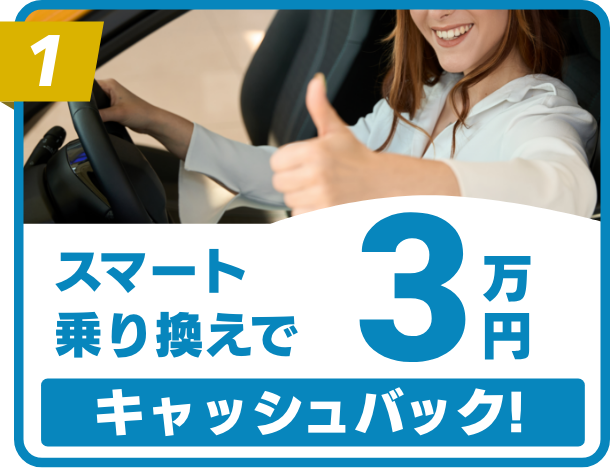 スマート乗り換えで3万円キャッシュバック!