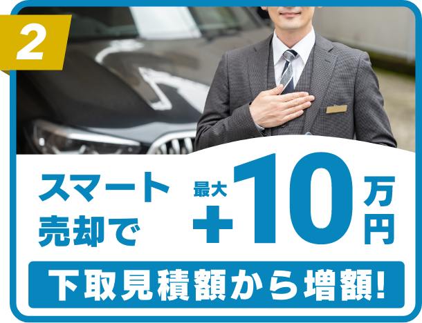 スマート売却で最大10万円下取見積額から増額!